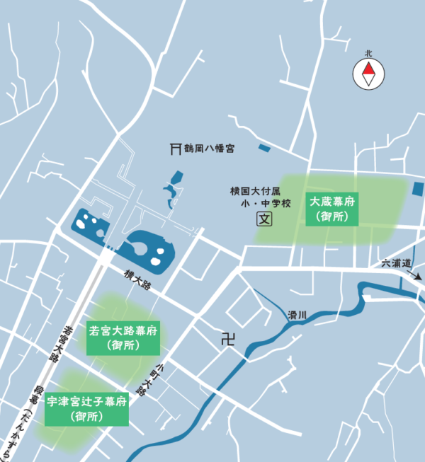 幕府推定位置図