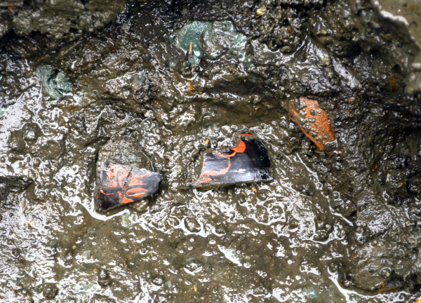 出土した漆器椀