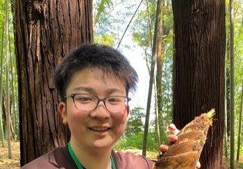 前田大使が掘り上げたタケノコ