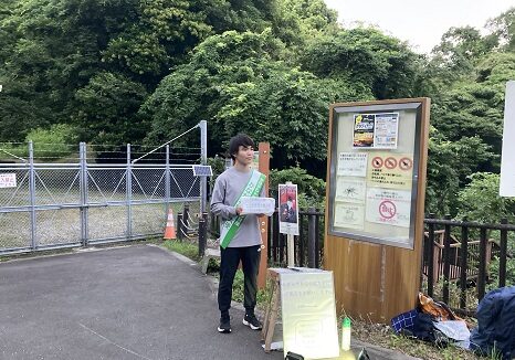 18時募金活動のスタンバイ完了です